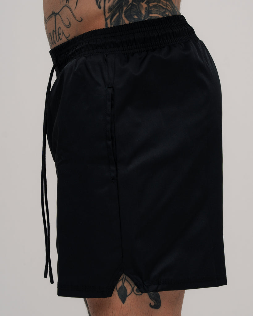 Shorts de Tactel Curto Snooker Mith Nation Preto