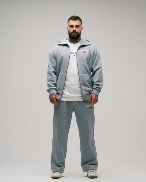 Jaqueta De Moletom Golden Era Classic Cinza Mescla