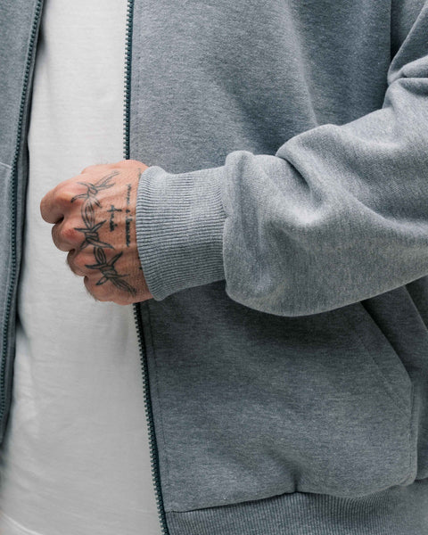 Jaqueta De Moletom Golden Era Classic Cinza Mescla