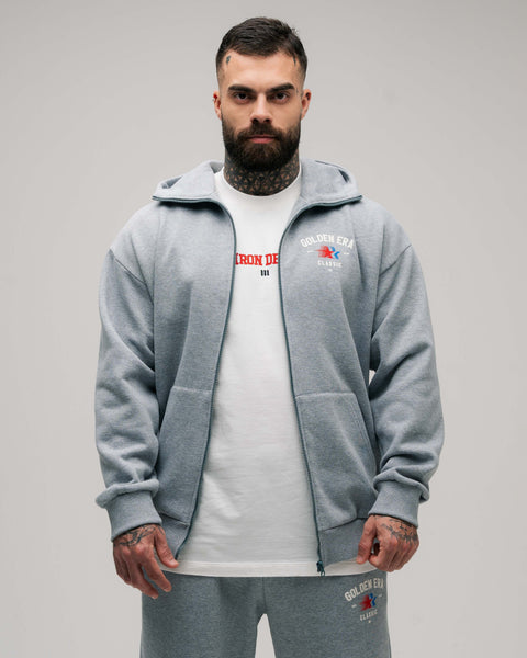 Jaqueta De Moletom Golden Era Classic Cinza Mescla