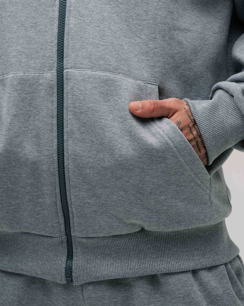 Jaqueta De Moletom Golden Era Classic Cinza Mescla