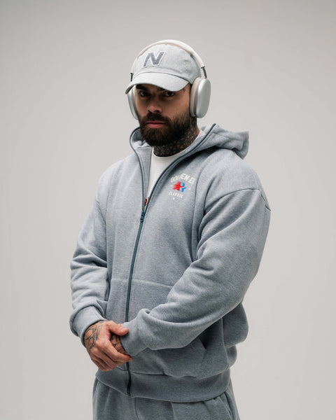 Jaqueta De Moletom Golden Era Classic Cinza Mescla