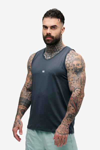 Regata Tank Top Dry Fit Logo Chumbo