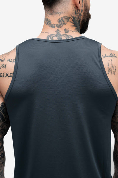 Regata Tank Top Dry Fit Logo Chumbo