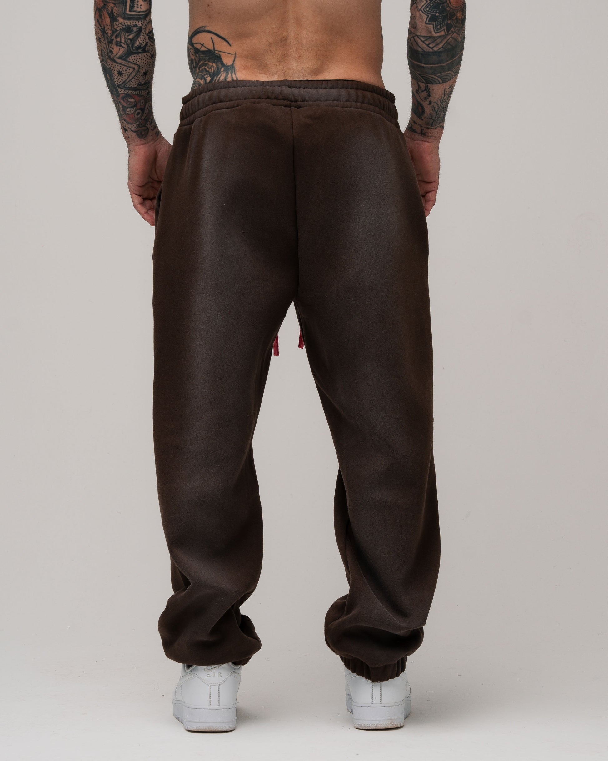 Calça De Moletom Estonada Iron Dept. Marrom