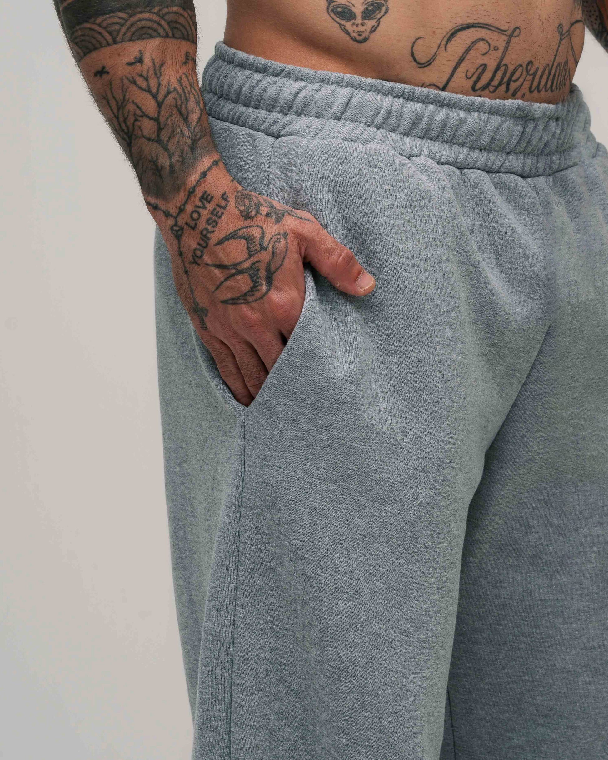 Calça De Moletom Golden Era Classic Cinza Mescla