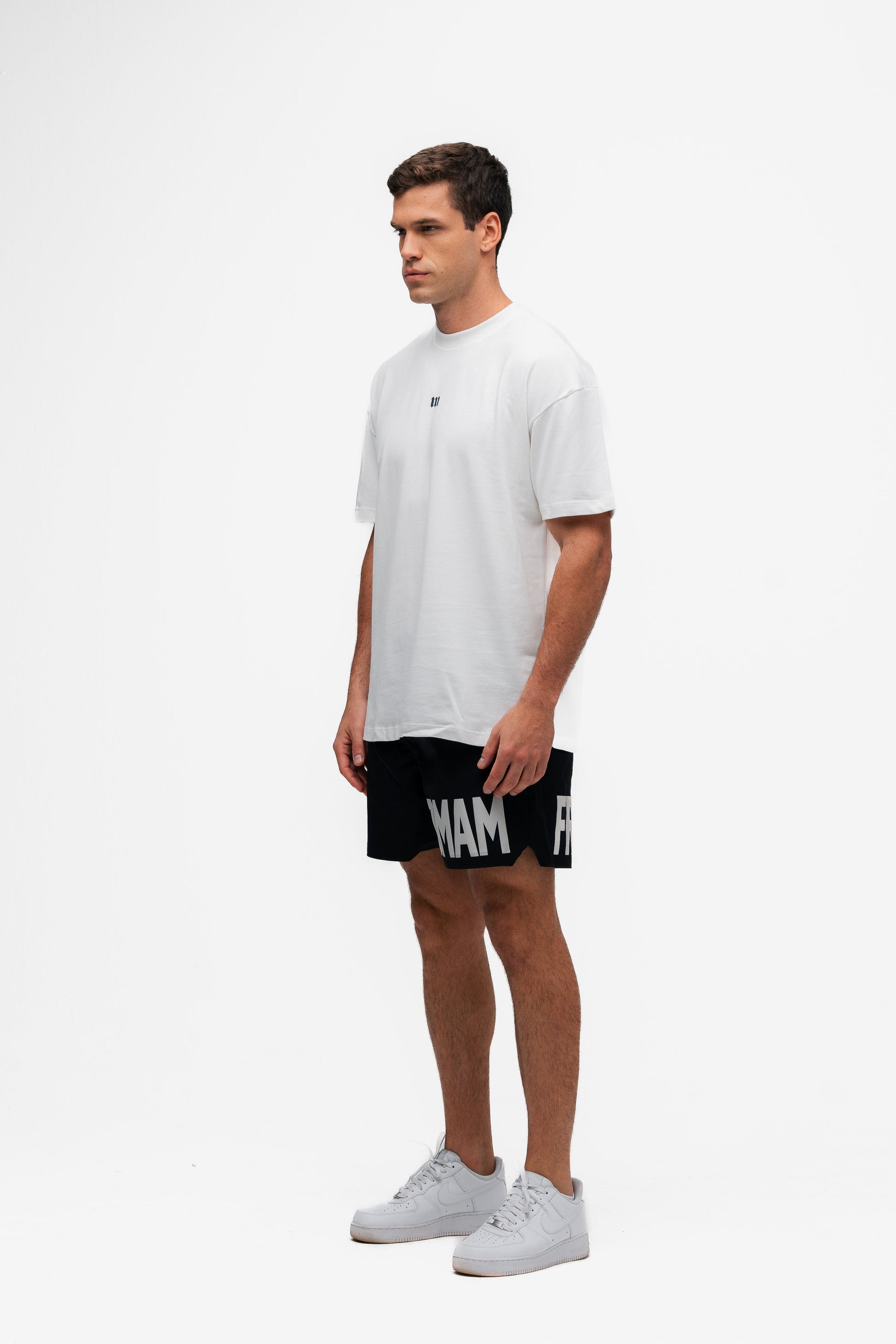Camiseta Oversized Mith Nation Profile Off White