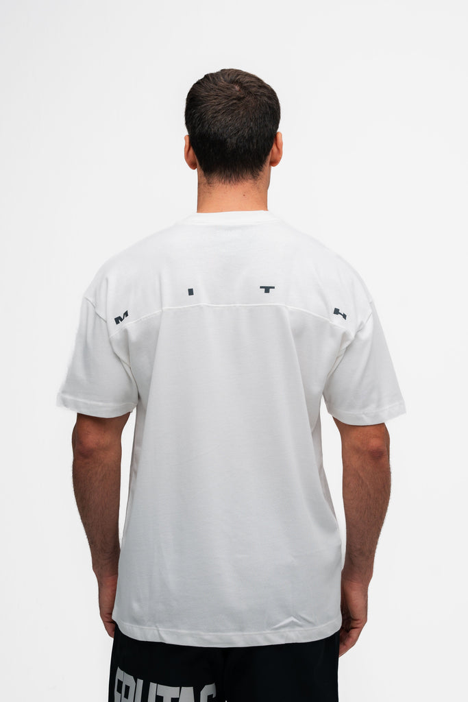 Camiseta Oversized Mith Nation Profile Off White