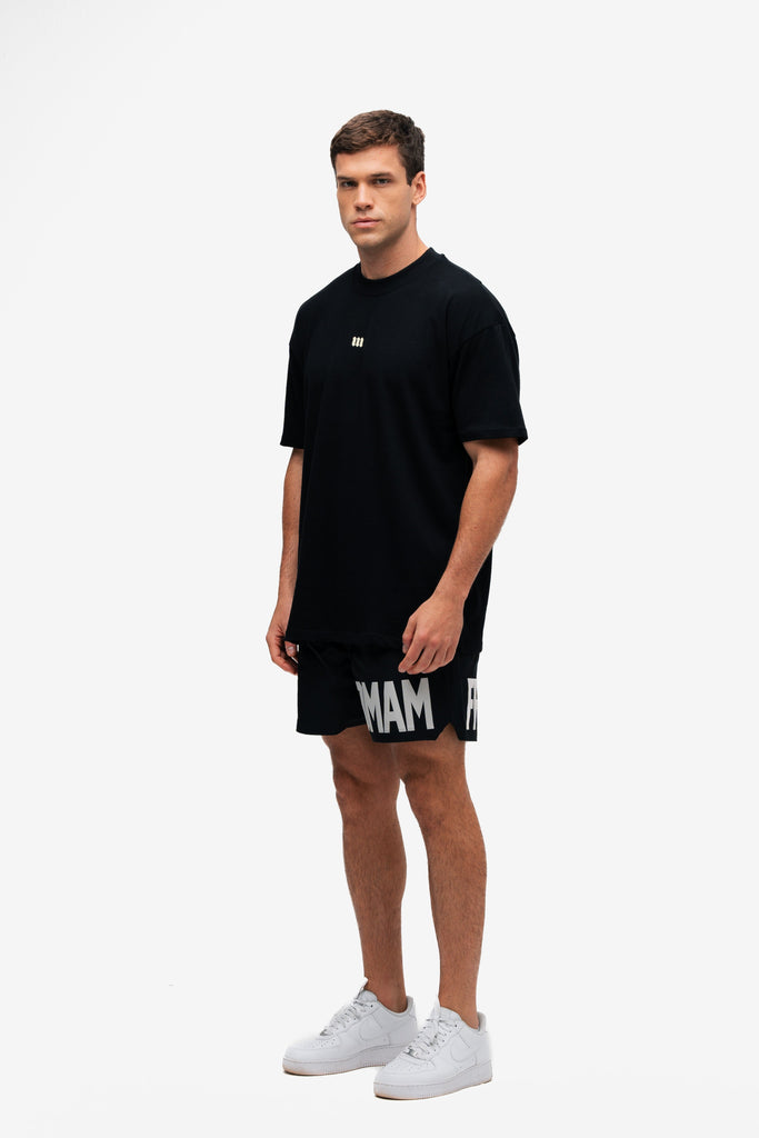 Camiseta Oversized Mith Nation Profile Preto