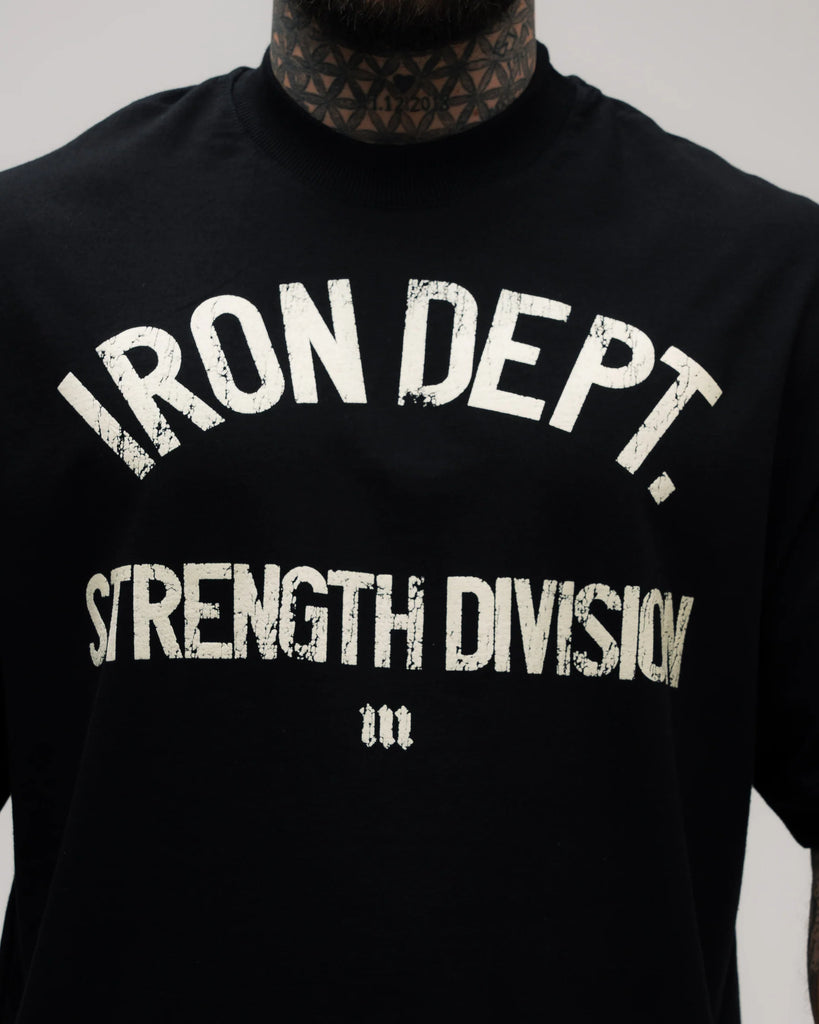 Camiseta Oversized Box Iron Dept. Preto