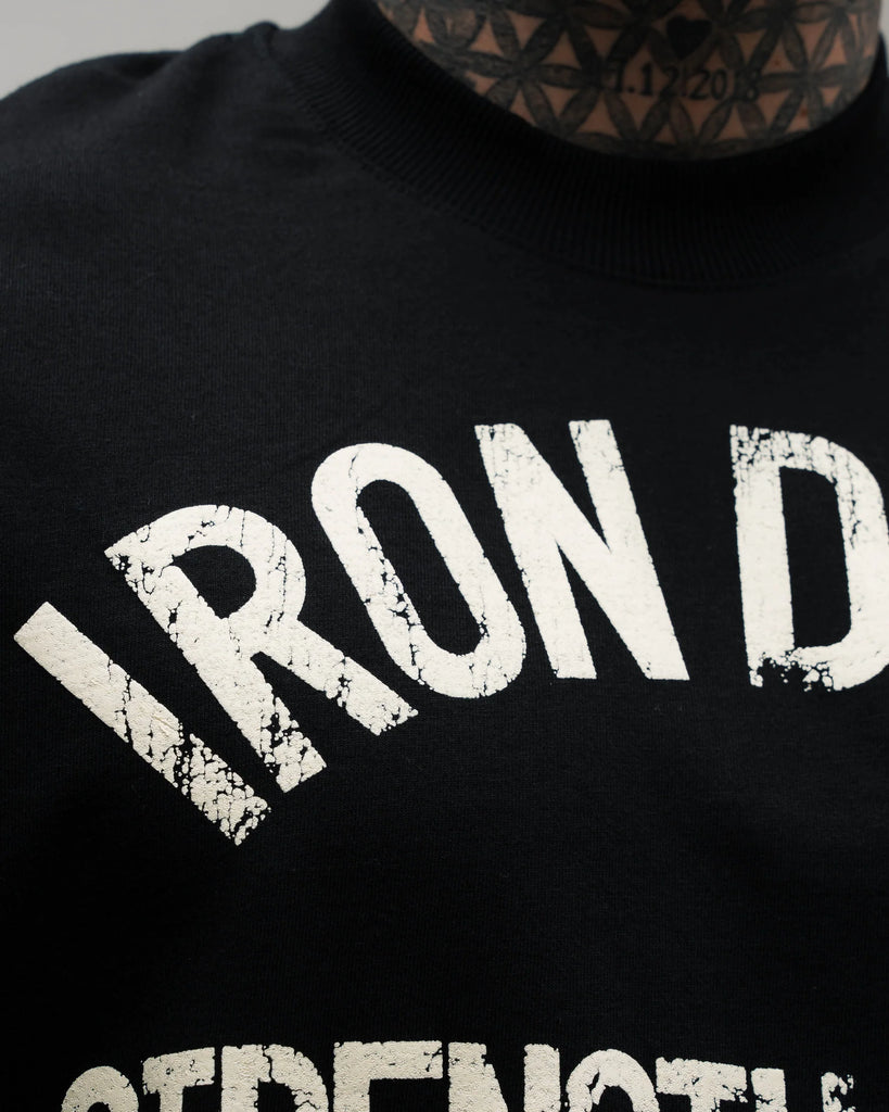 Camiseta Oversized Box Iron Dept. Preto