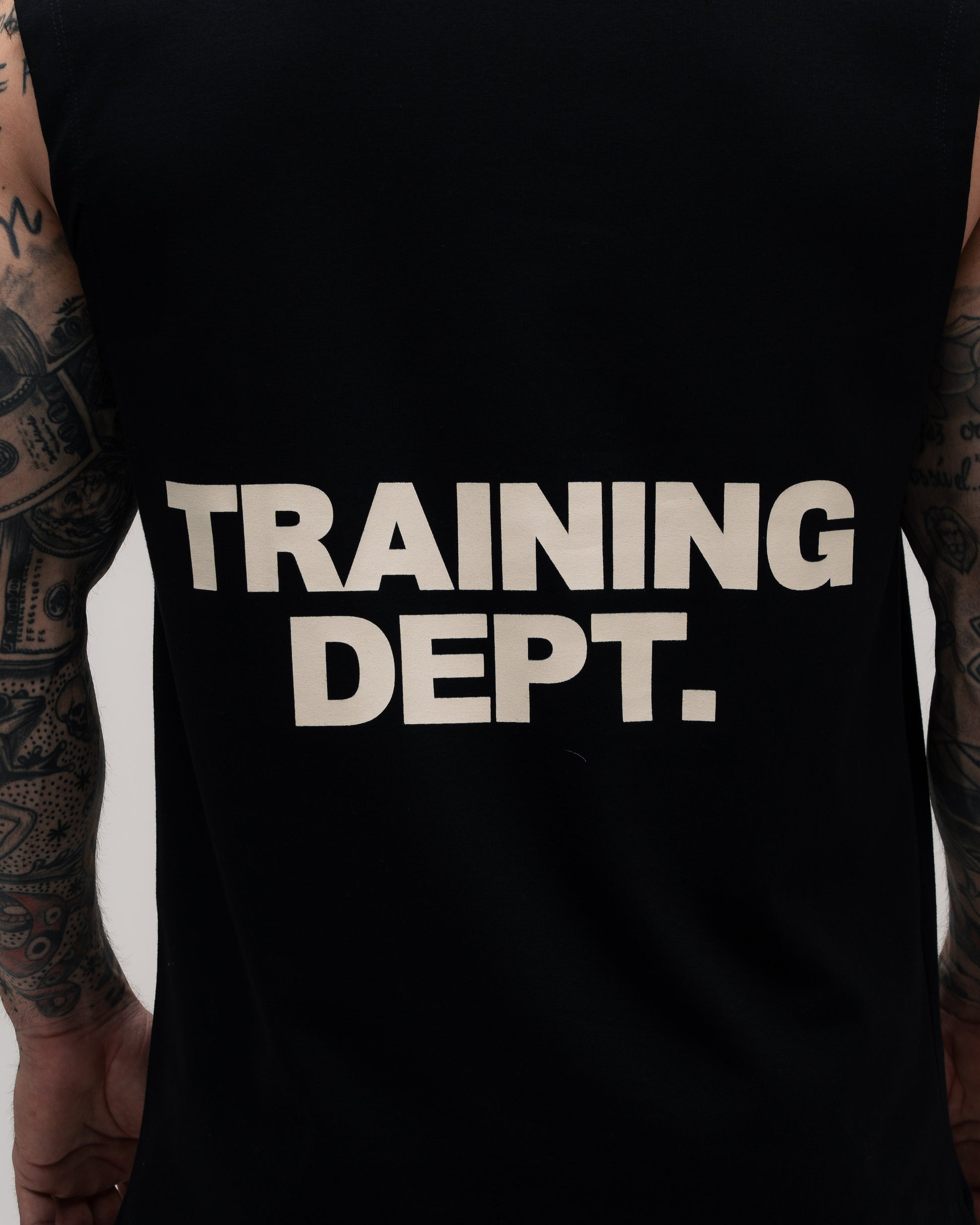 Regata Drop Shoulder Sleveless Trainning Dept. Preto
