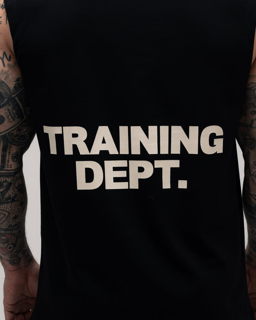 Regata Drop Shoulder Sleveless Trainning Dept. Preto