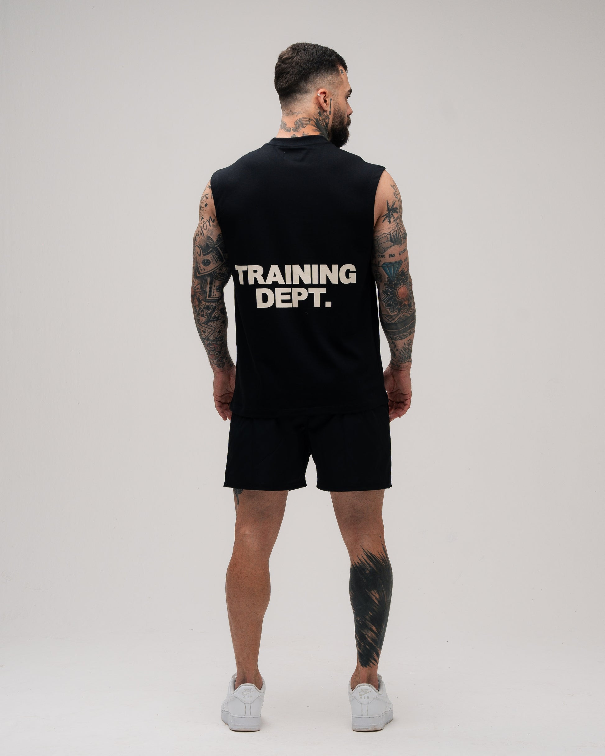 Regata Drop Shoulder Sleveless Trainning Dept. Preto