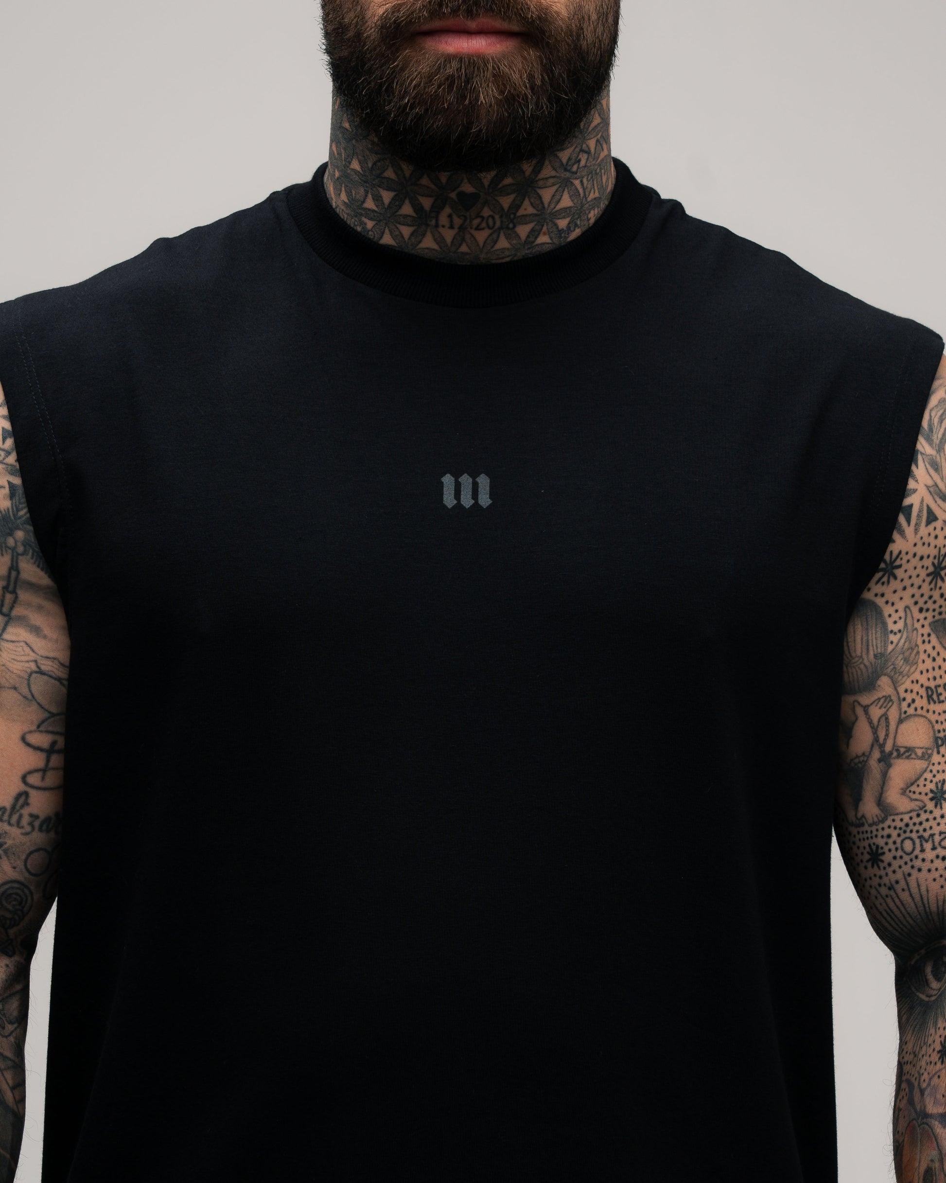 Regata Drop Shoulder Sleveless Doodle Mith Nation Preto