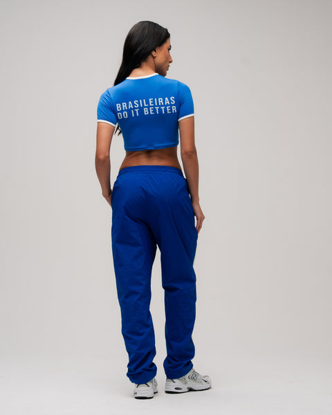 Cropped Mith Comam Frutas Brasileiras Do It Better Azul
