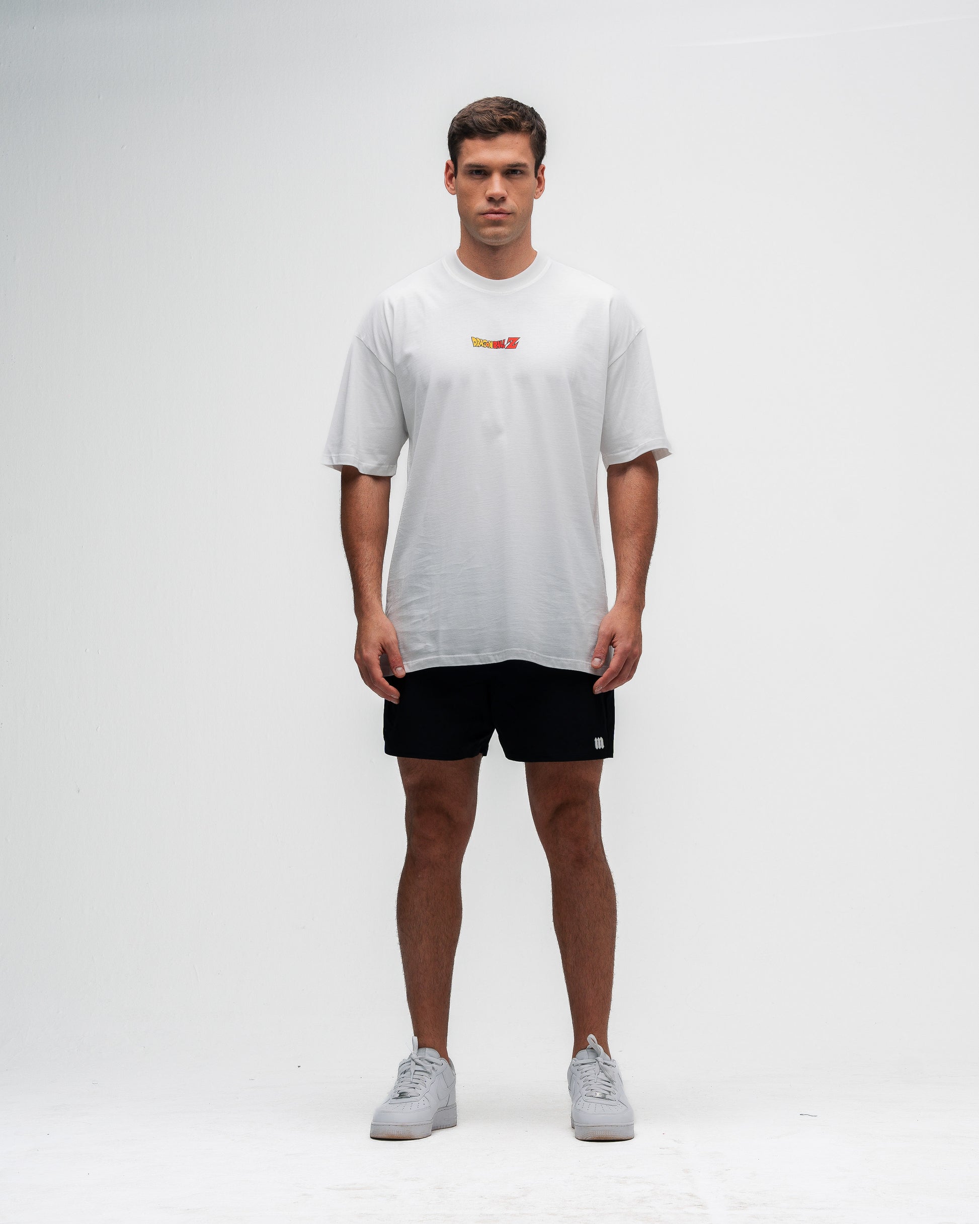 Camiseta Oversized Estonada Dragon Ball Z Goku Kanji Off White