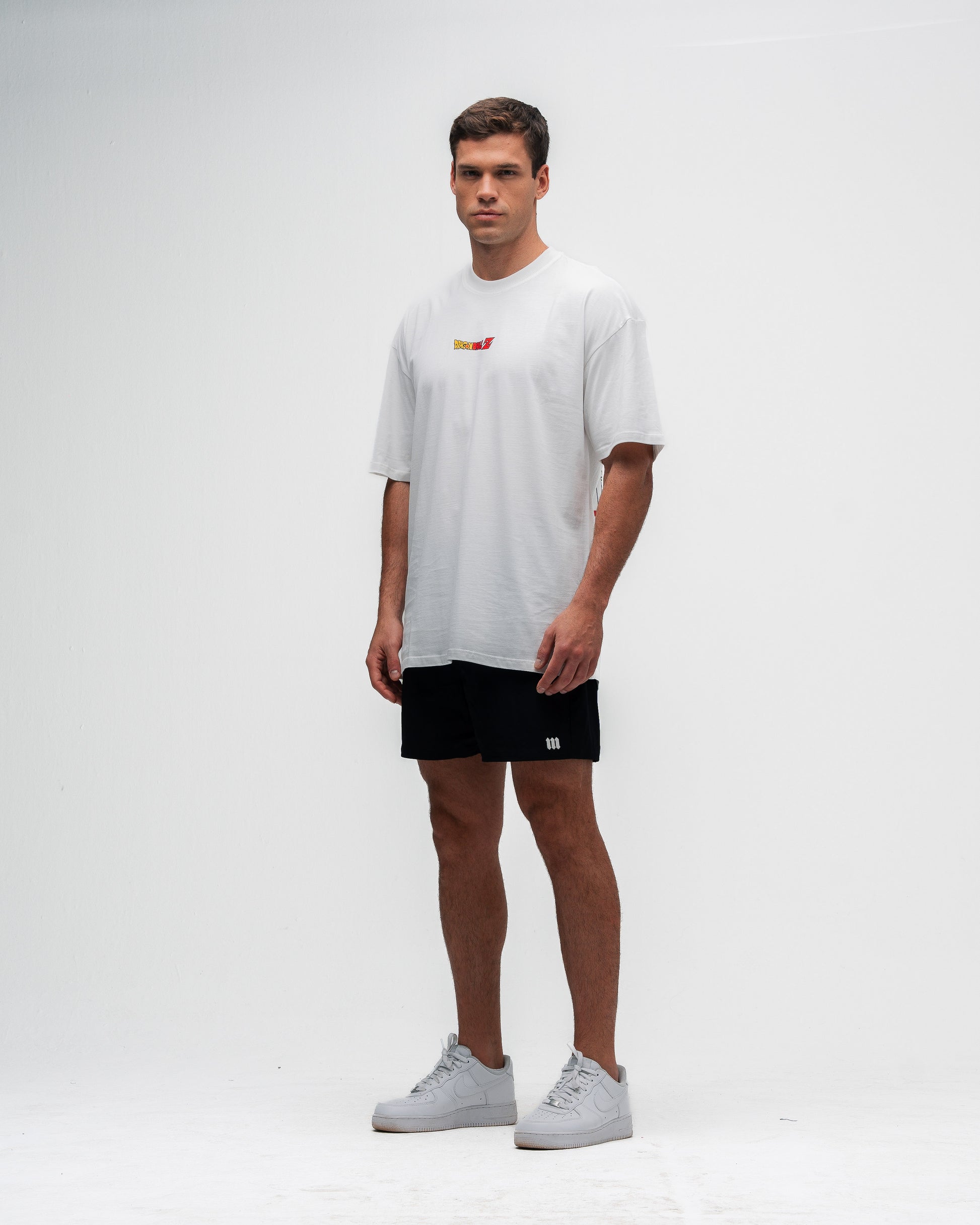Camiseta Oversized Estonada Dragon Ball Z Goku Kanji Off White