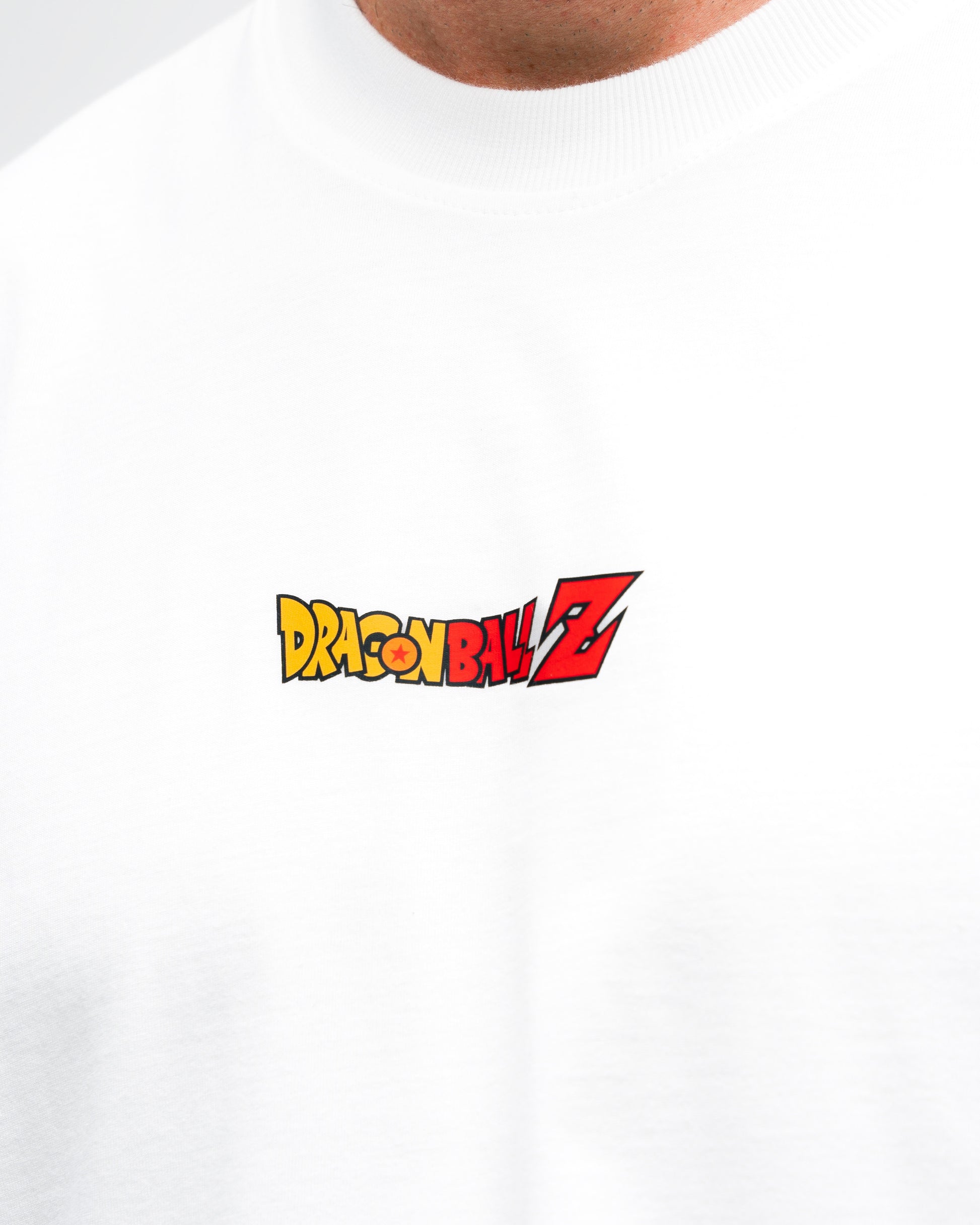 Camiseta Oversized Estonada Dragon Ball Z Goku Kanji Off White