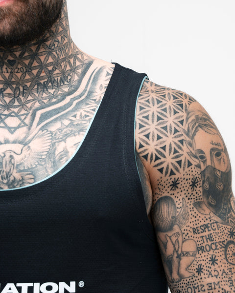 Regata Tank Top Double Side Mith Nation Preto/Azul