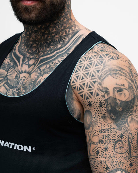 Regata Tank Top Double Side Mith Nation Preto/Azul