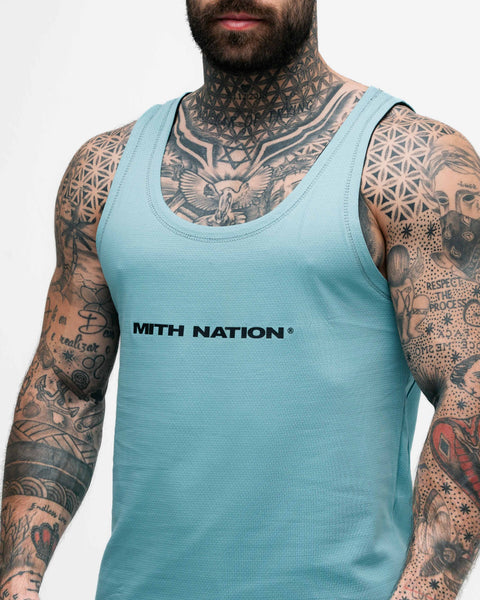 Regata Tank Top Double Side Mith Nation Preto/Azul