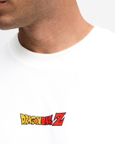 Camiseta Oversized Dragon Ball Z Goku Sayajin Off White