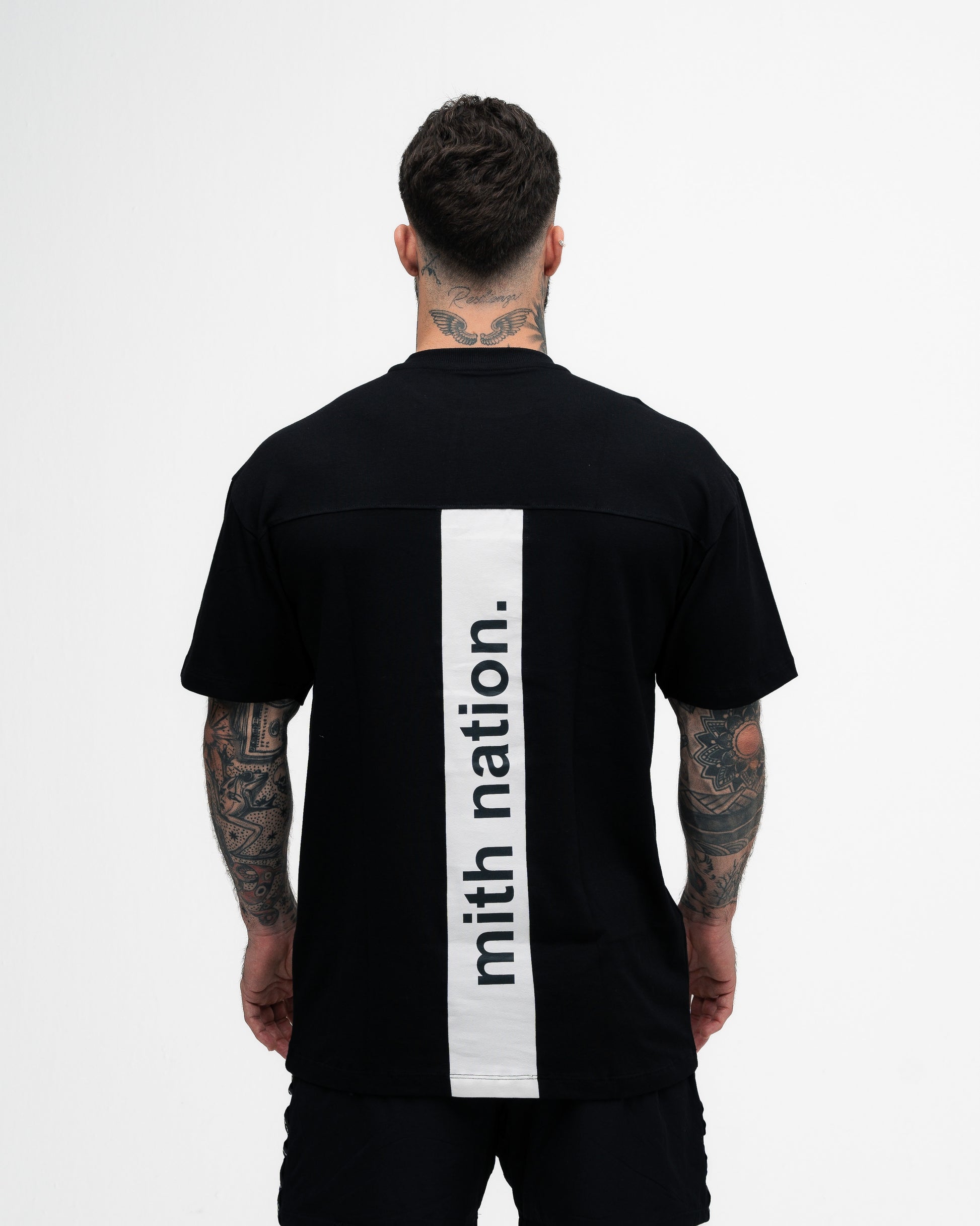 Camiseta Oversized Mith Nation Clipping Preto