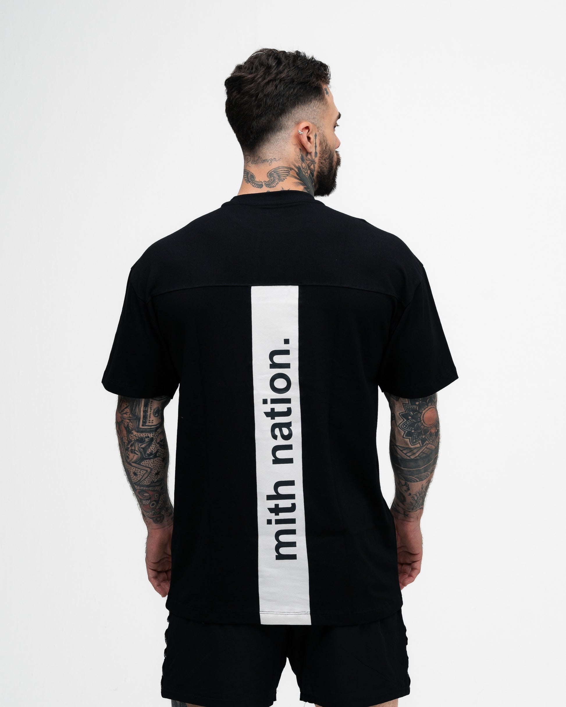 Camiseta Oversized Mith Nation Clipping Preto