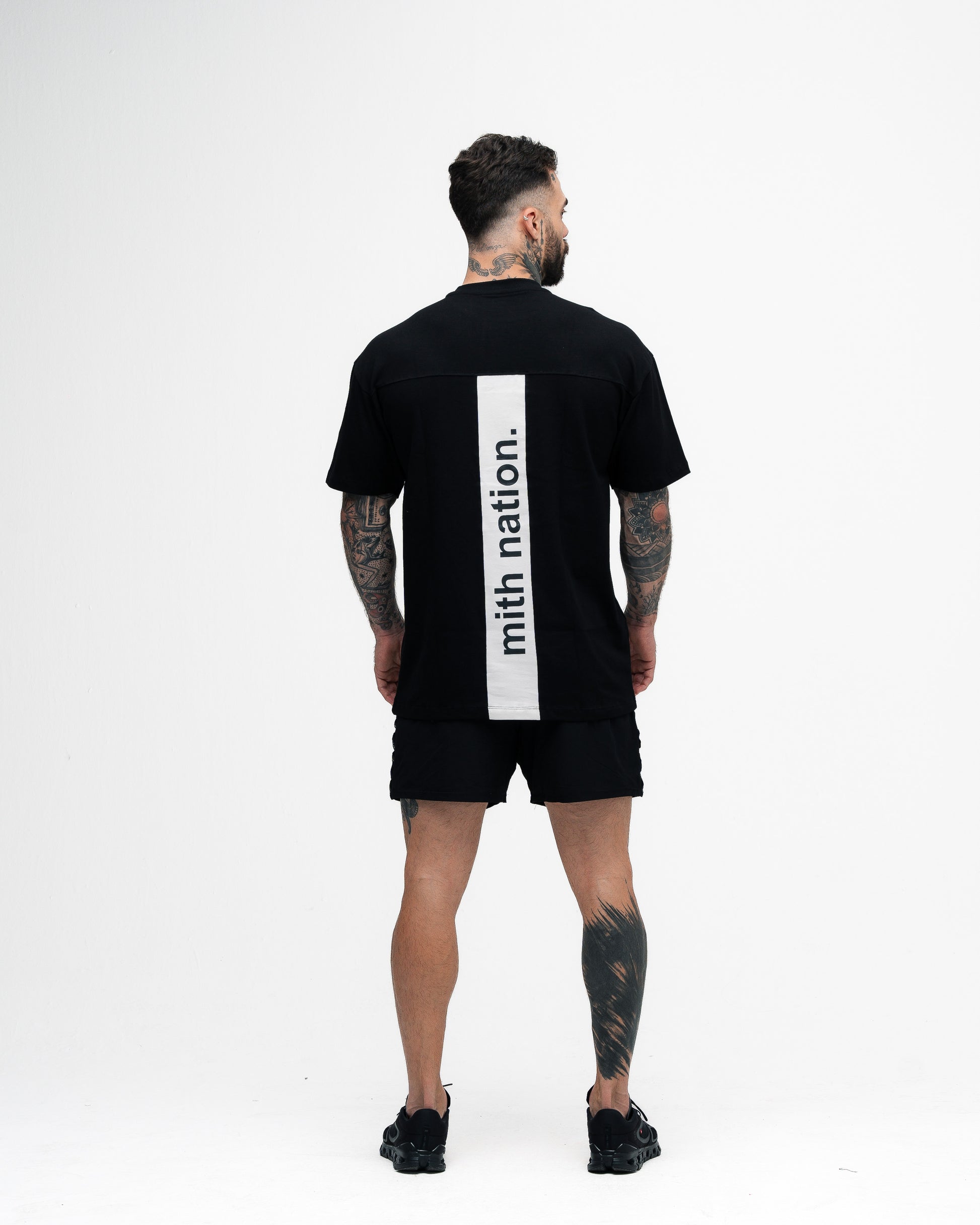 Camiseta Oversized Mith Nation Clipping Preto