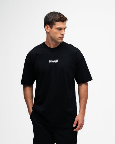 Camiseta Oversized Dragon Ball Z Frieza Vs Goku Preto