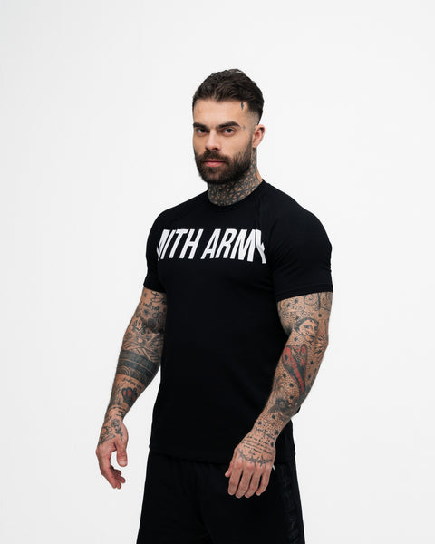 Camiseta Raglan Mith Nation Preto