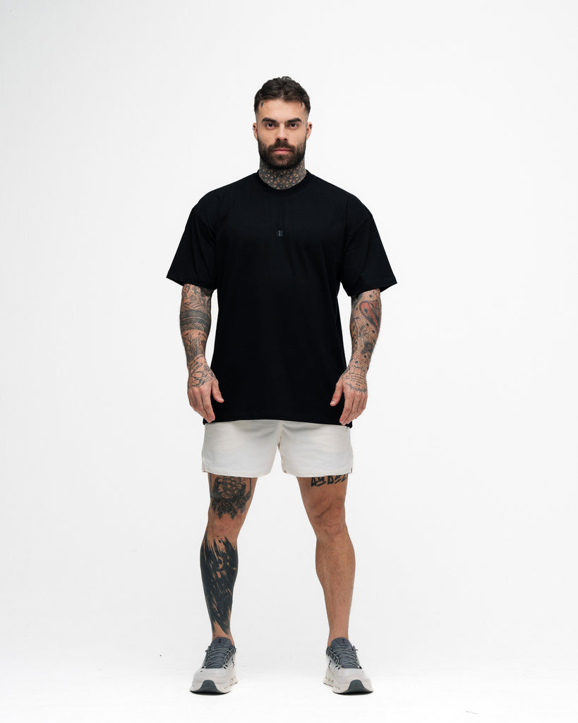 Camiseta Oversized Mith Black Lines Preto