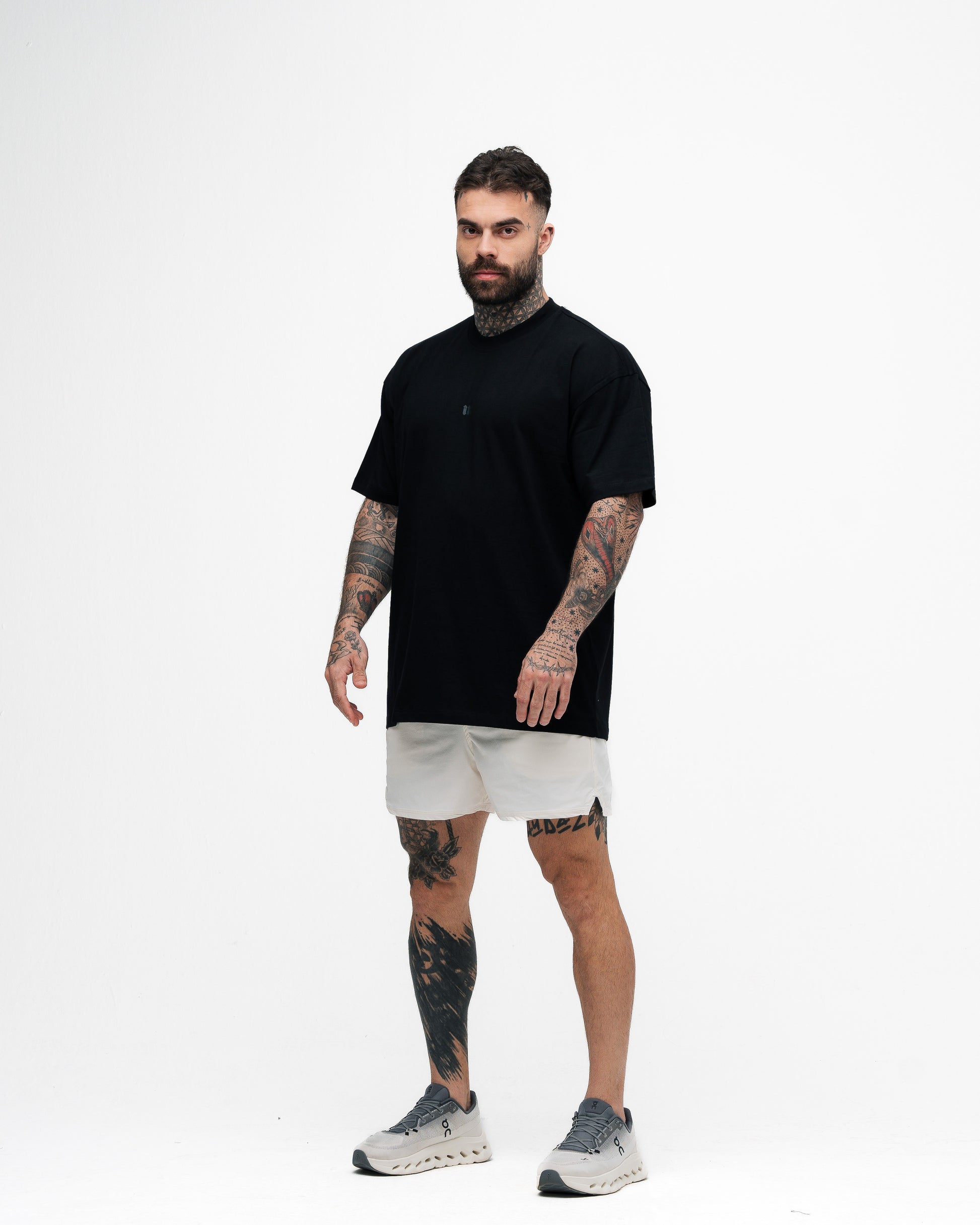 Camiseta Oversized Mith Nation Black Lines Preto