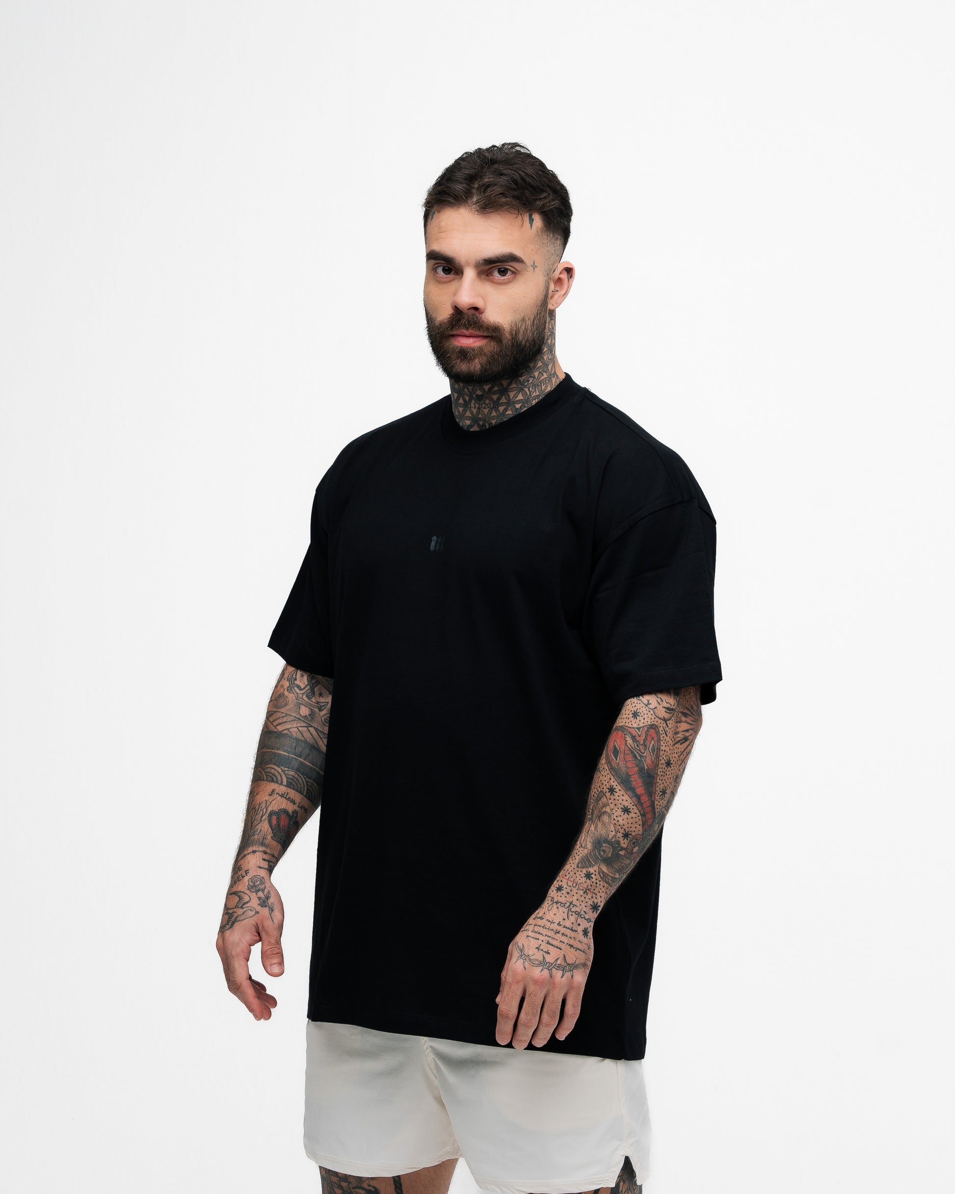 Camiseta Oversized Mith Nation Black Lines Preto
