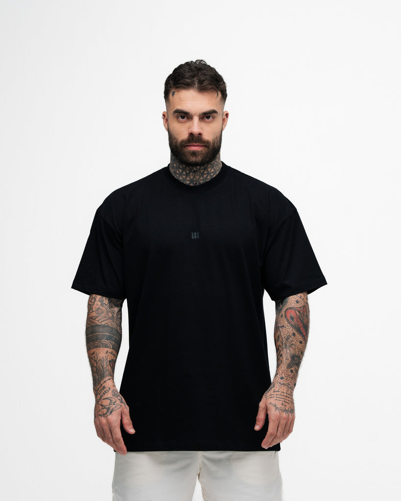 Camiseta Oversized Mith Nation Black Lines Preto
