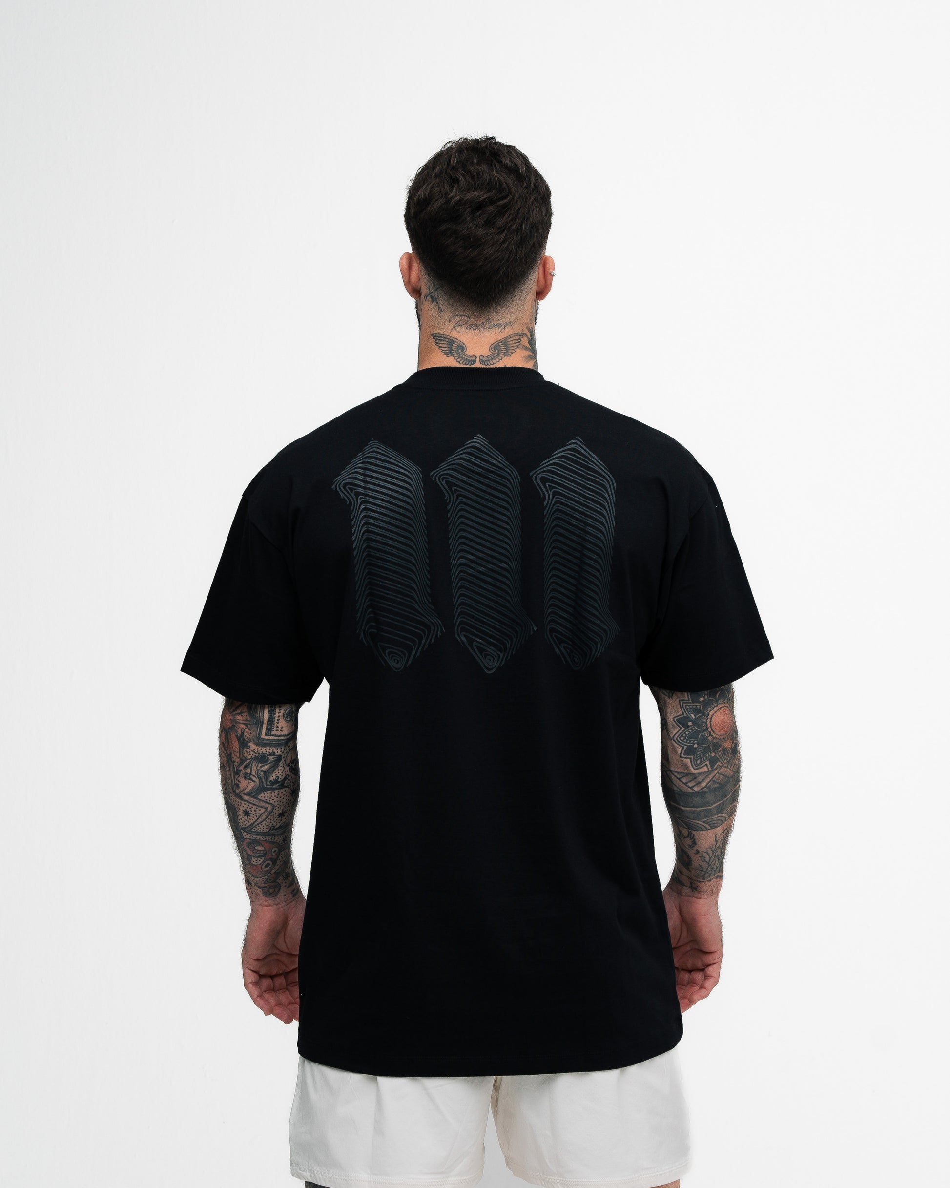 Camiseta Oversized Mith Nation Black Lines Preto