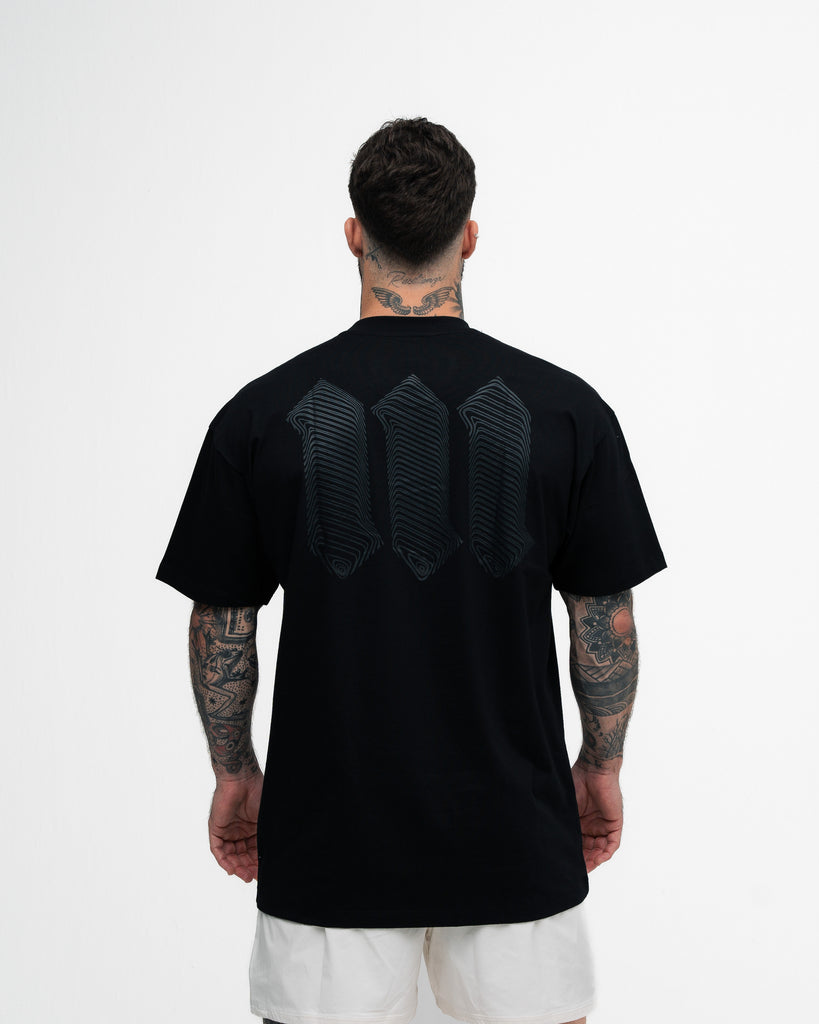 Camiseta Oversized Mith Nation Black Lines Preto
