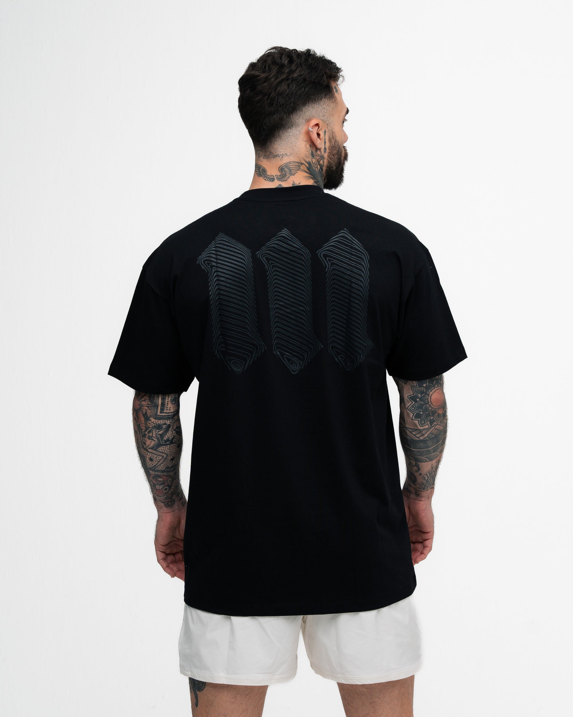 Camiseta Oversized Mith Nation Black Lines Preto