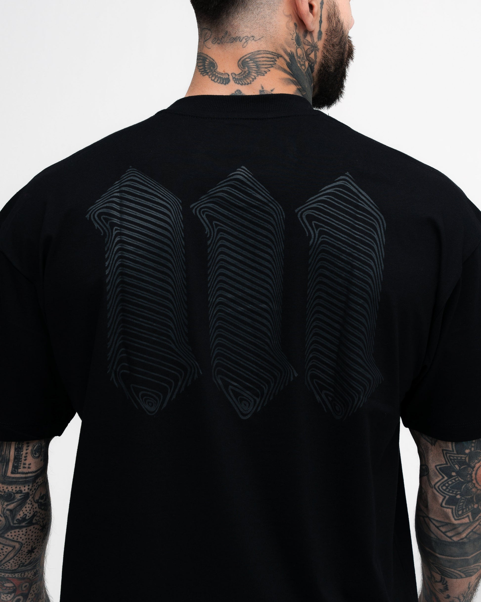 Camiseta Oversized Mith Nation Black Lines Preto