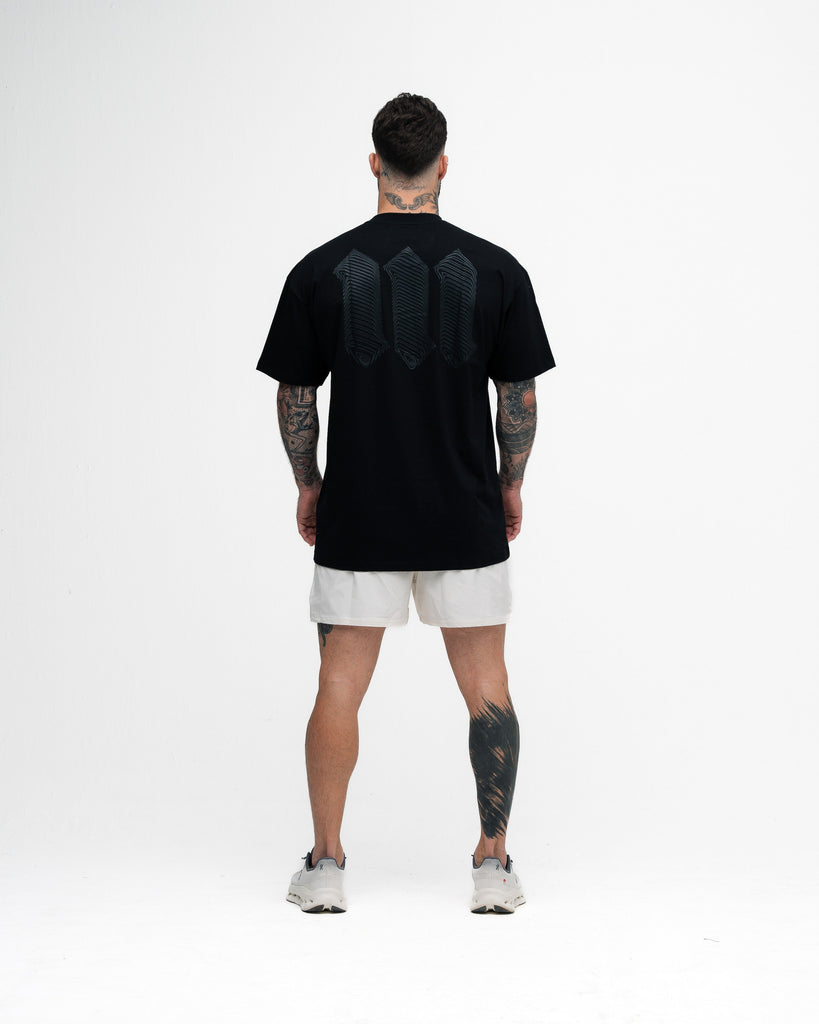 Camiseta Oversized Mith Nation Black Lines Preto