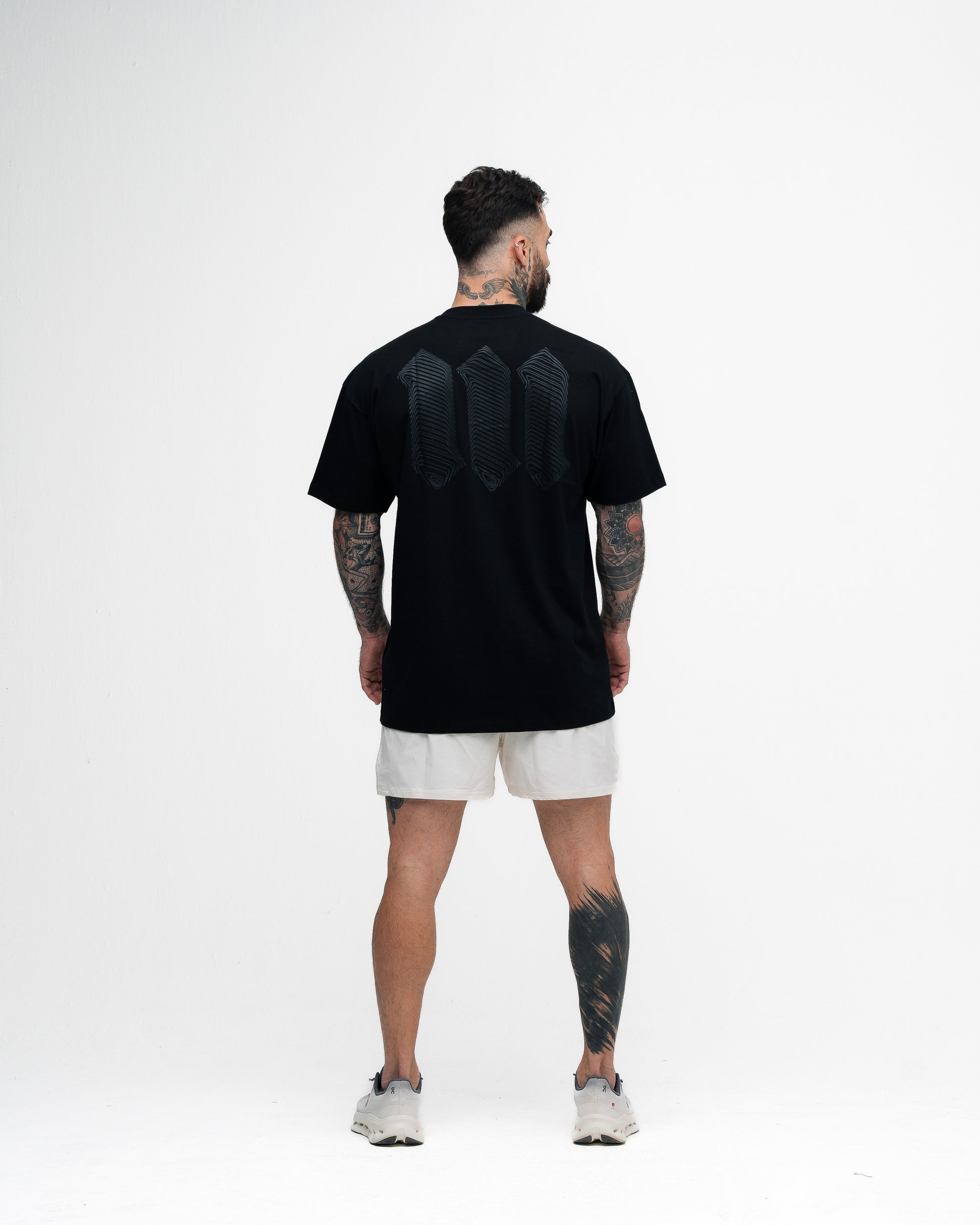 Camiseta Oversized Mith Nation Black Lines Preto