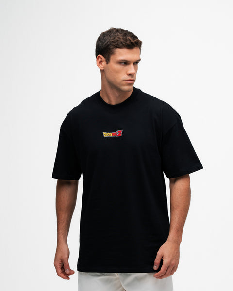 Camiseta Oversized Dragon Ball Z Goku Sayajin Preto