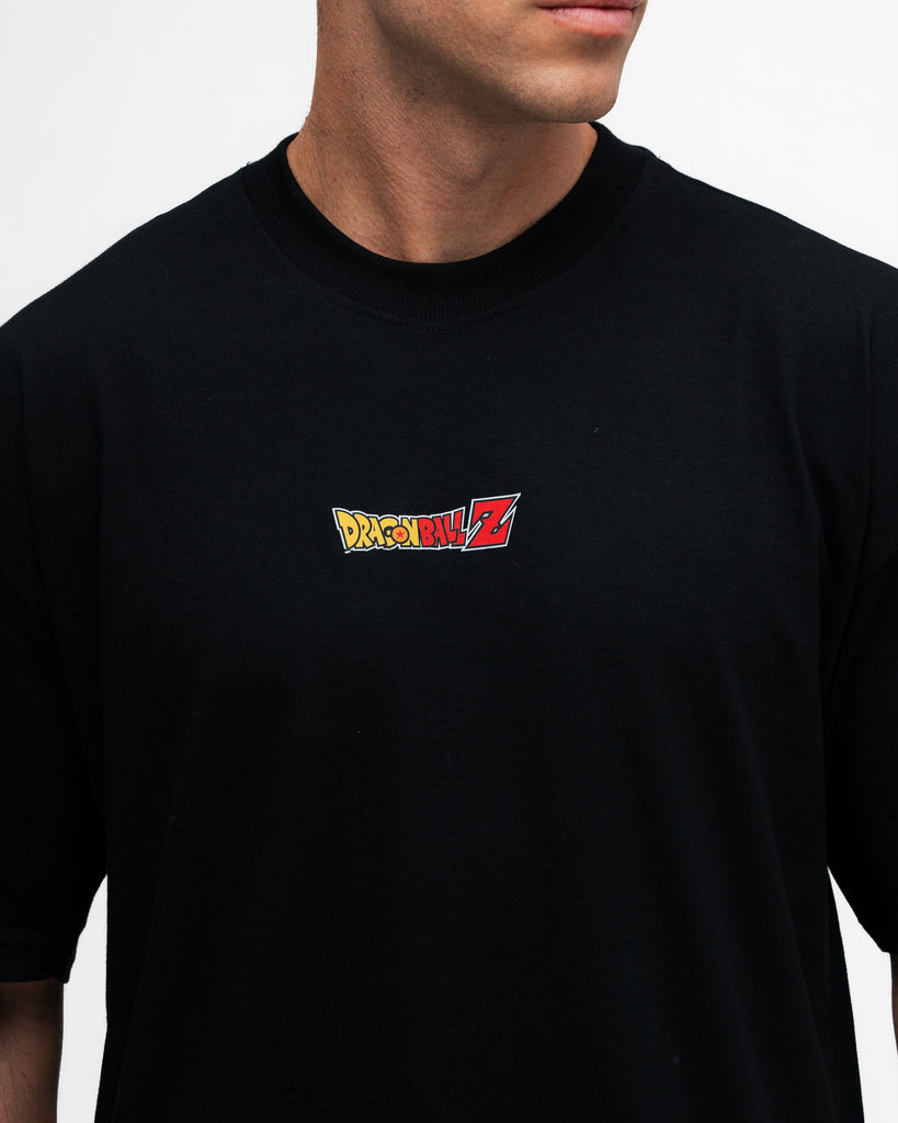 Camiseta Oversized Dragon Ball Z Goku Sayajin Preto