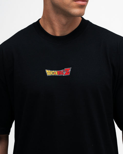 Camiseta Oversized Dragon Ball Z Goku Sayajin Preto
