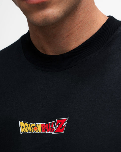 Camiseta Oversized Dragon Ball Z Goku Sayajin Preto