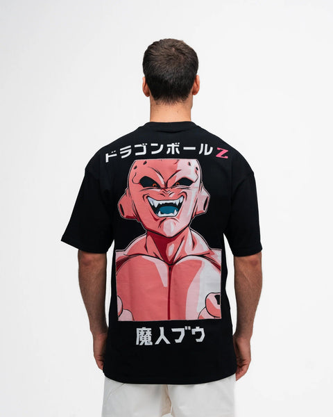 Camiseta Oversized Mith Dragon Ball Z Kid Buu Preto