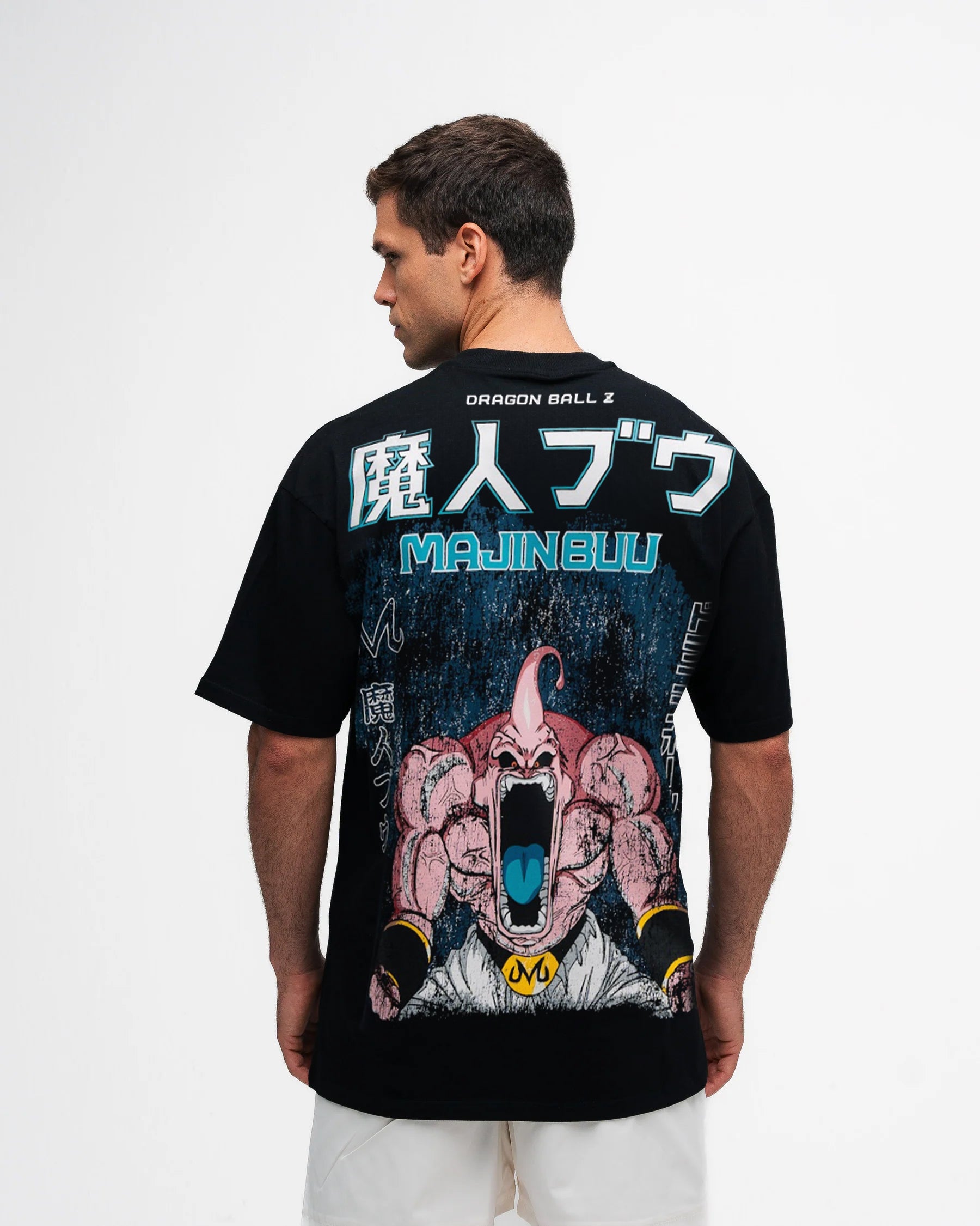Camiseta Oversized Dragon Ball Z Kid Buu Green Preto – Mith