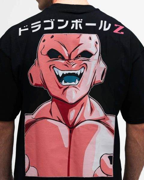 Camiseta Oversized Mith Dragon Ball Z Kid Buu Preto