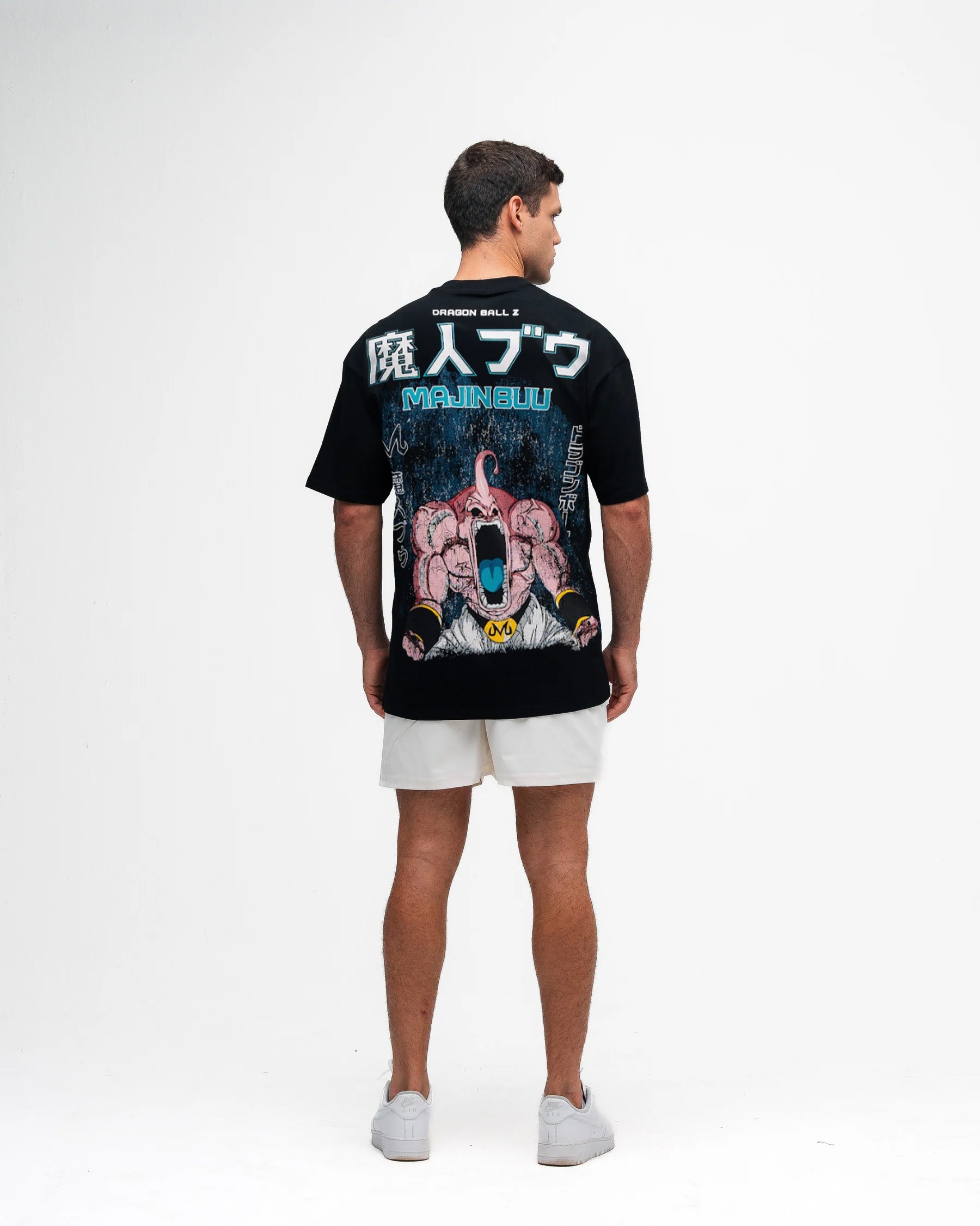 Camiseta Oversized Dragon Ball Z Kid Buu Green Preto – Mith